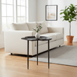 Simbolo Black Nickel Top Side Table