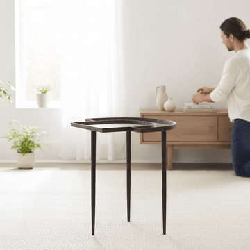 Simbolo Bronze Top Side Table