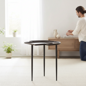 Simbolo Bronze Top Side Table