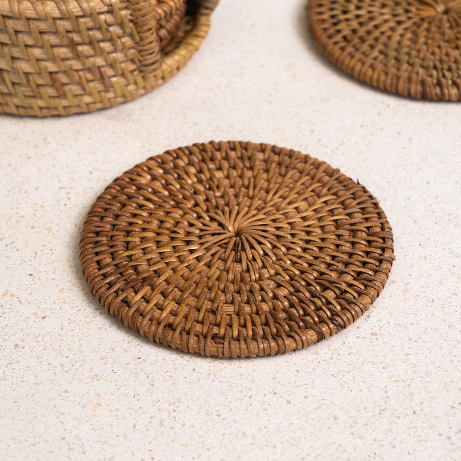 Sipi Rattan Coasters