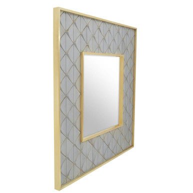 Siro Mango Wood Square Wall Mirror