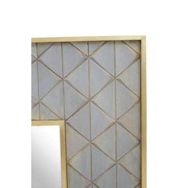 Siro Mango Wood Square Wall Mirror