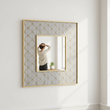 Siro Mango Wood Square Wall Mirror