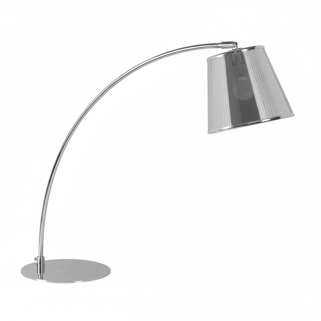 Sison Chrome Table Lamp with PVC Shade