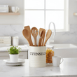 Sketch Cream Utensil Holder