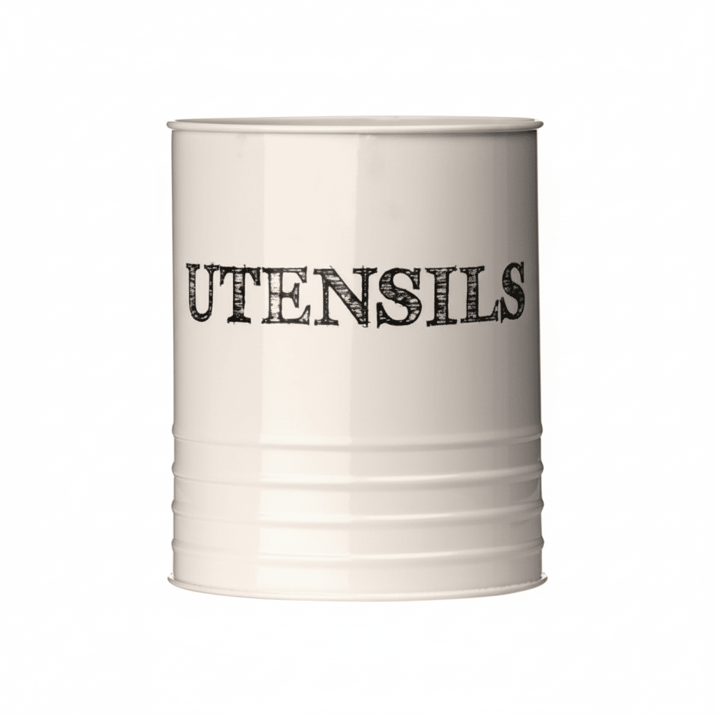 Sketch Cream Utensil Holder