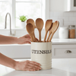 Sketch Cream Utensil Holder