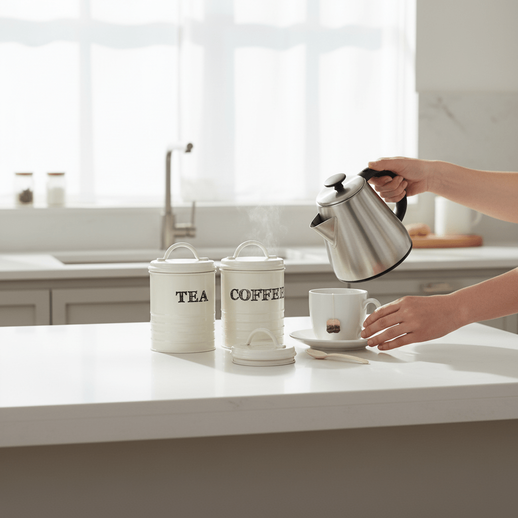 Sketch Tea Coffee And Sugar Canister Set