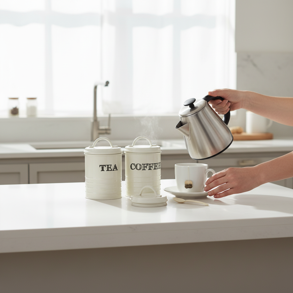 Sketch Tea Coffee And Sugar Canister Set