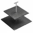 Slate 2 Tier Square Cake Stand