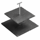 Slate 2 Tier Square Cake Stand