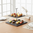 Slate 2 Tier Square Cake Stand
