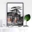 Small Framed Pictures | Set of 3 Asian Inspired Wall art Prints