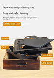 Smokeless Portable BBQ Grill Korean Japanese Barbecue Grill Charcoal BBQ Oven Alcohol Stove Household Non - stick Cooking Tools