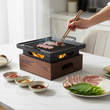 Smokeless Portable BBQ Grill Korean Japanese Barbecue Grill Charcoal BBQ Oven Alcohol Stove Household Non-stick Cooking Tools