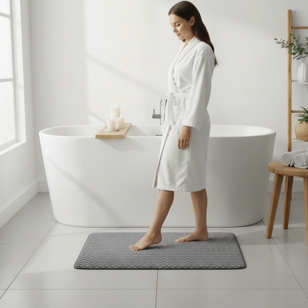 Soak Chevron Bath And Pedestal Mat Set