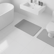 Soak Light Grey Bath And Pedestal Mat Set