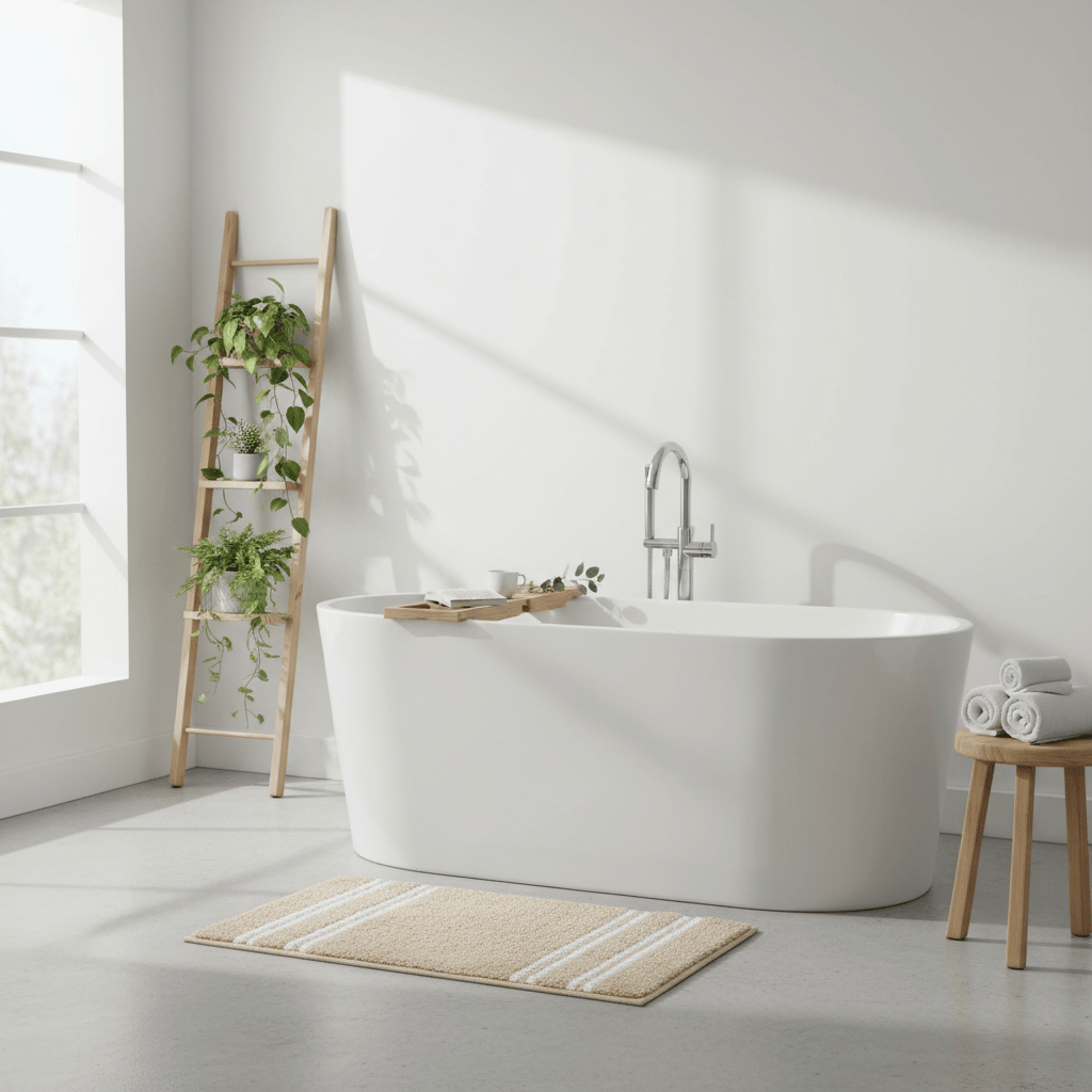 Soak Small Light Beige Bath Mat