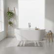 Soak Small Light Grey Bath Mat