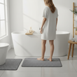 Soak Chevron Bath And Pedestal Mat Set
