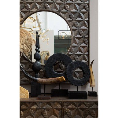 Solana Brown Mango Wood Wall Mirror