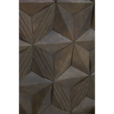 Solana Brown Mango Wood Wall Mirror