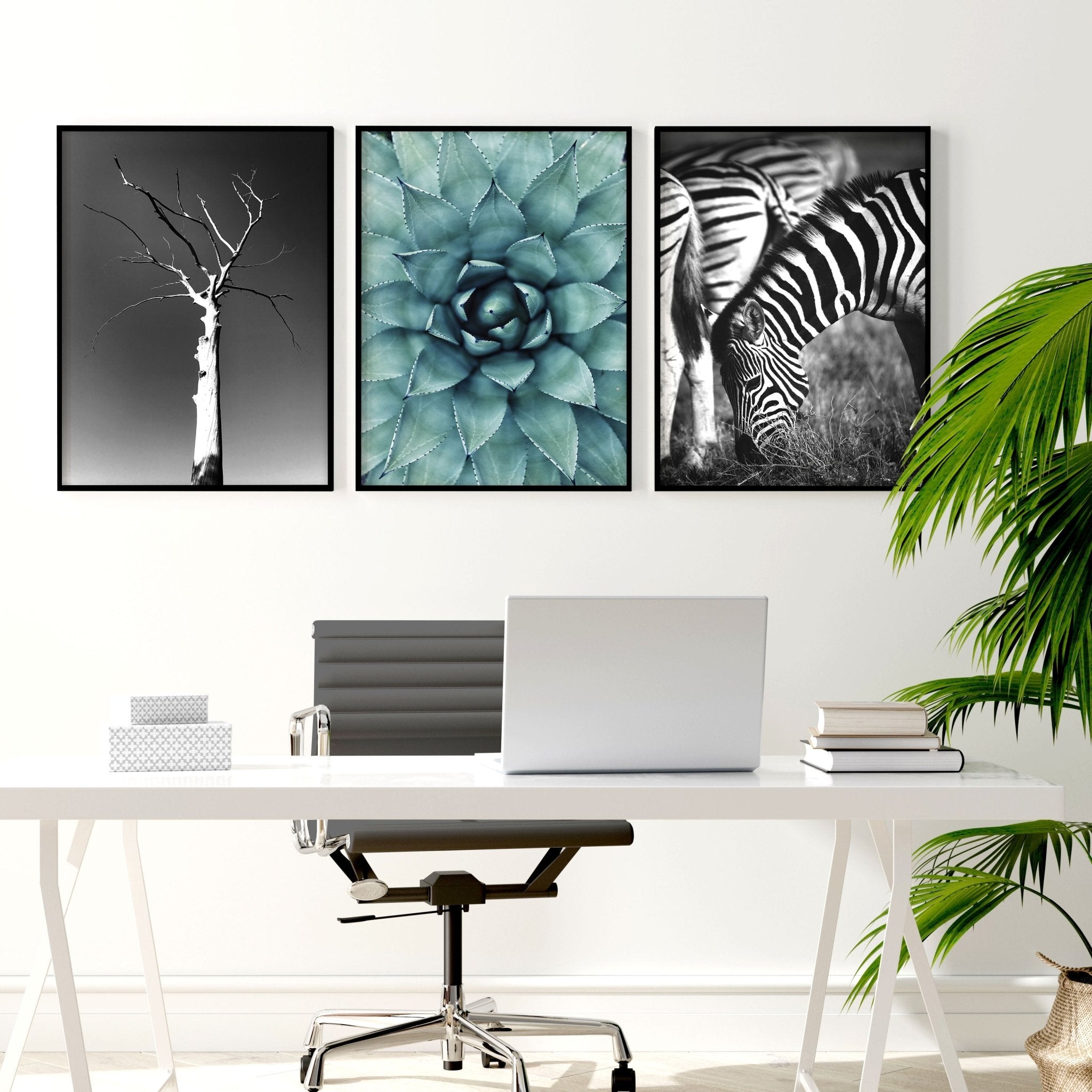 Soothing Wall Art | Set of 3 African Wildlife Wall art Prints