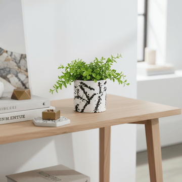 Sorrell Black And White Small Planter