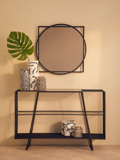 Sorrell Large Black And White Ceramic Vase