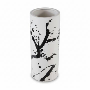 Sorrell Small Black And White Ceramic Vase