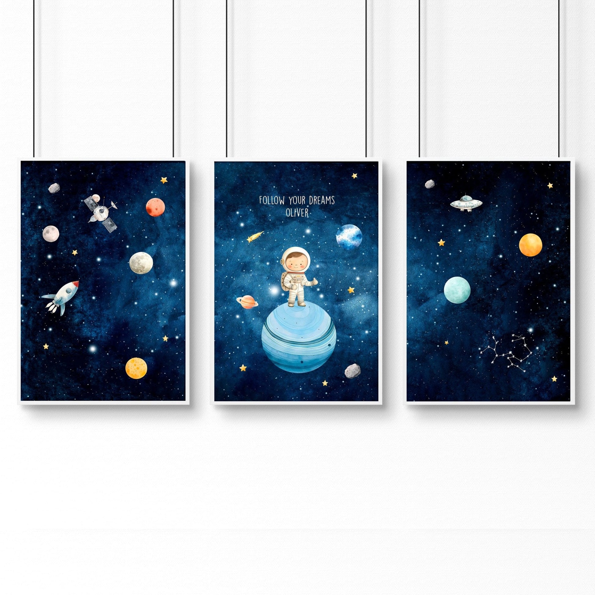 Space Artwork | Set of 3 wall art prints