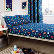 Space Explorer Kids Duvet Cover Set with Pillowcase Cotton Blend Space Themed Bedding for Boys and Girls Bedroom Decor