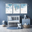 Space Nursery | Set of 3 wall art prints