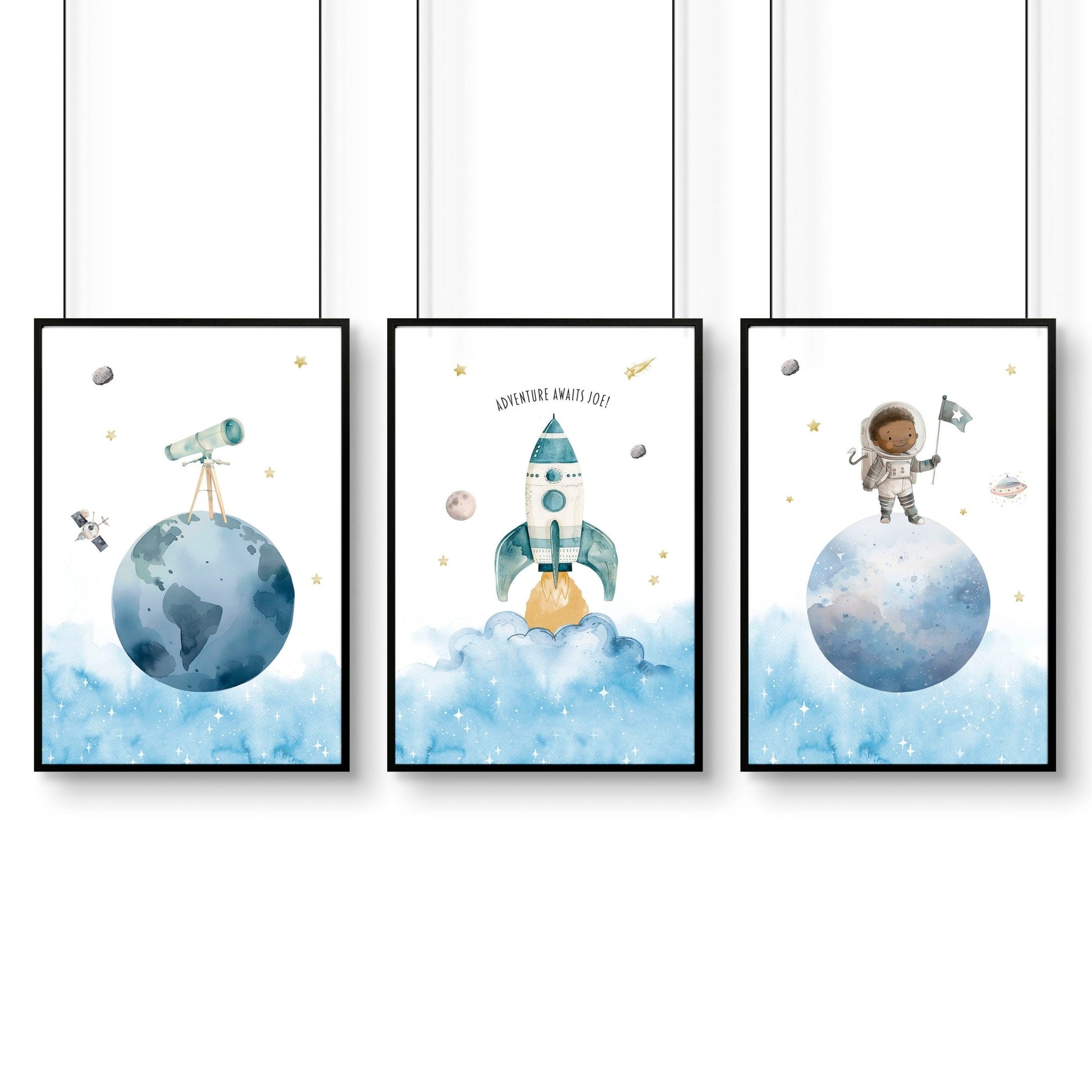 Spacecraft Art | Set of 3 wall art prints