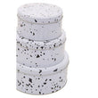 Speckled Set Of 3 Cake Storage Tins