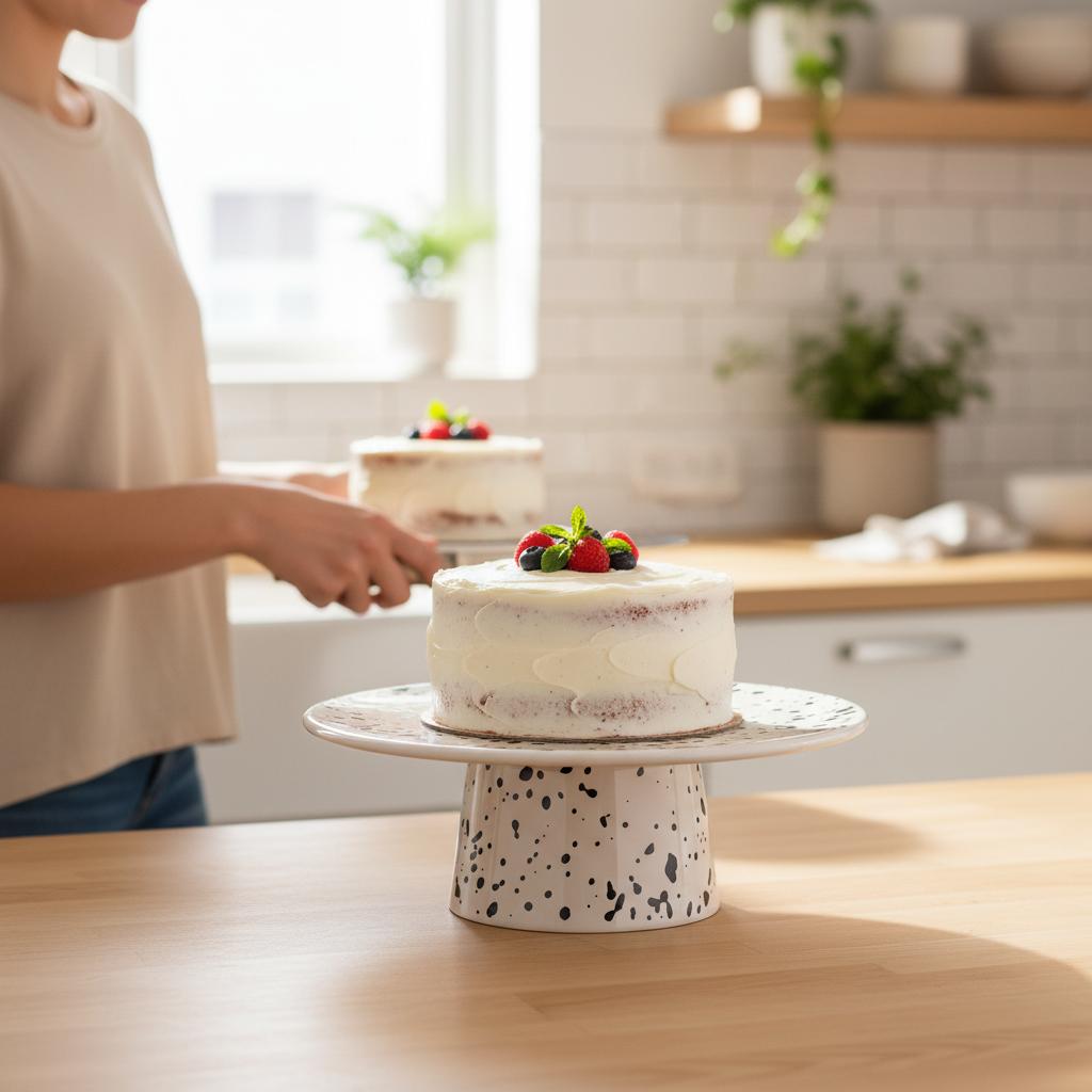 Speckled Cake Stand