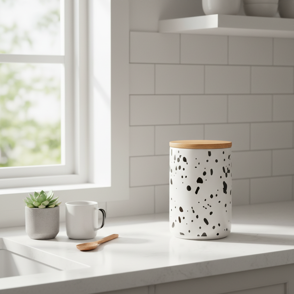 Speckled Large Storage Canister