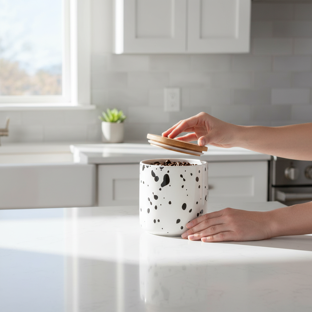 Speckled Medium Storage Canister