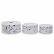 Speckled Set Of 3 Cake Storage Tins