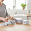 Speckled Set Of 3 Cake Storage Tins