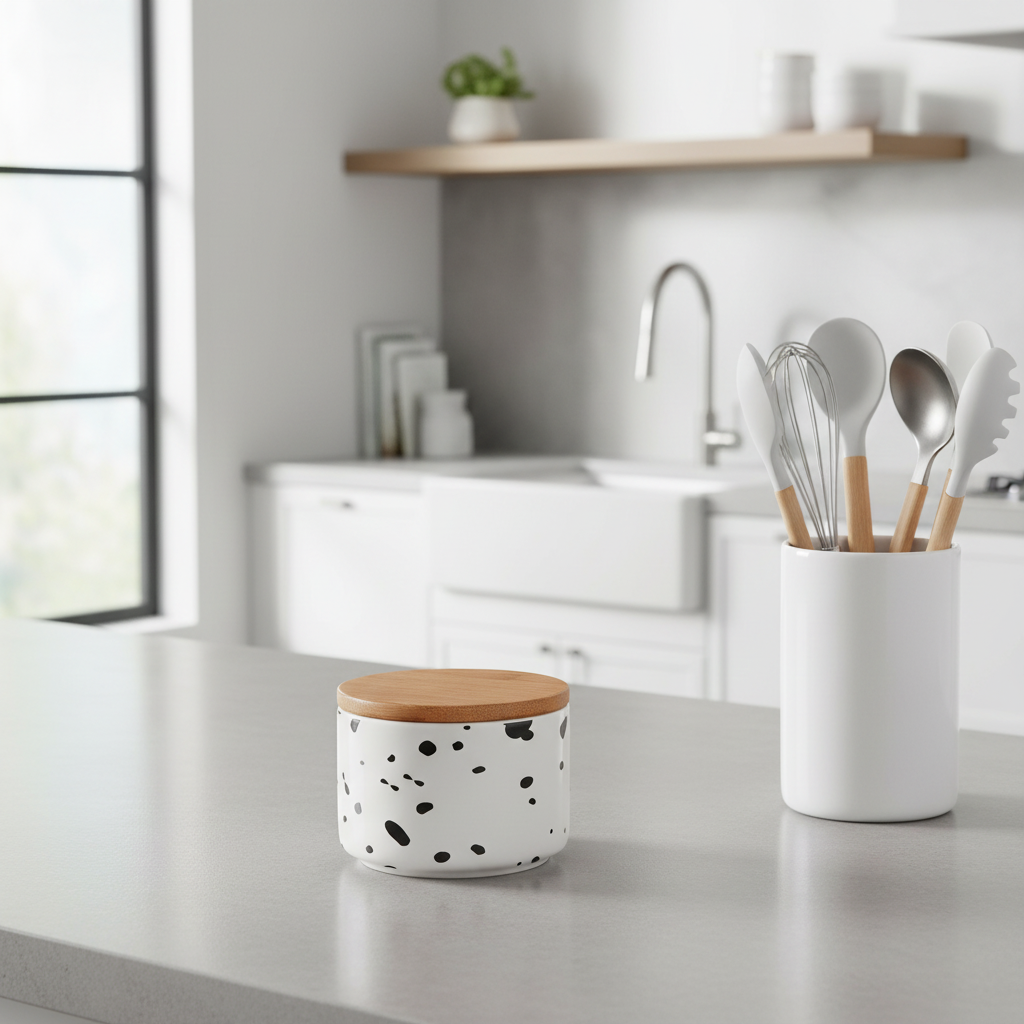 Speckled Small Storage Canister
