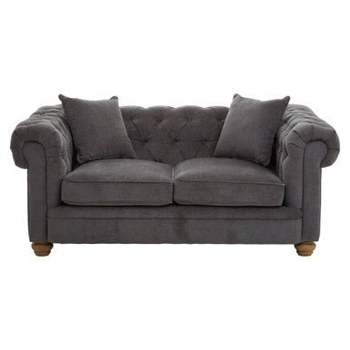 Spencer 2 Seat Grey Fabric Sofa