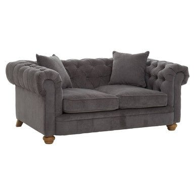 Spencer 2 Seat Grey Fabric Sofa