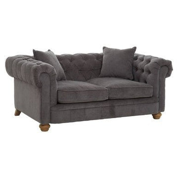 Spencer 2 Seat Grey Fabric Sofa