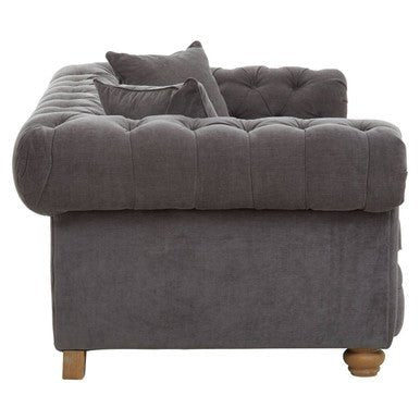 Spencer 2 Seat Grey Fabric Sofa