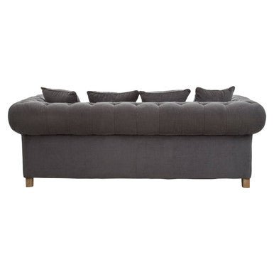 Spencer Three Seat Grey Fabric Sofa