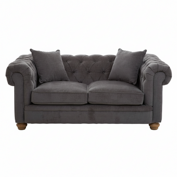 Spencer 2 Seat Grey Fabric Sofa