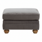 Spencer Grey Fabric Footstool