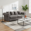 Spencer Three Seat Grey Fabric Sofa