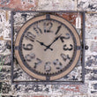 Square Frame Industrial Wall Clock